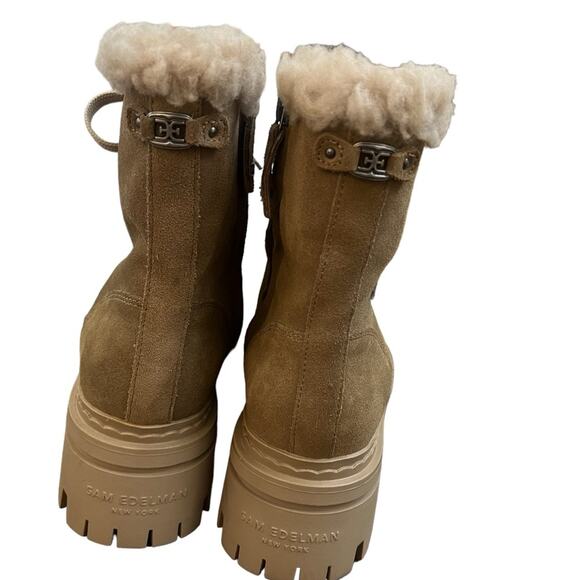 NWOT Women's Sam Edelman Washed Taupe Kyler 2 Combat Boots – Sz 9 - Picture 5 of 8